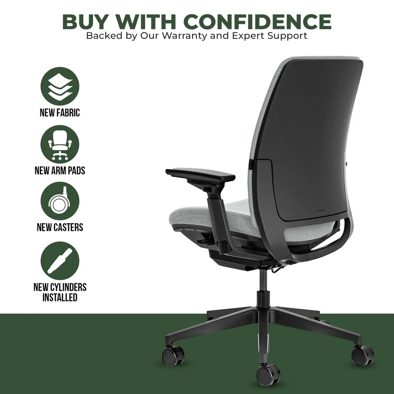 Steelcase Amia Task Chair (Black Frame) Fully Renewed