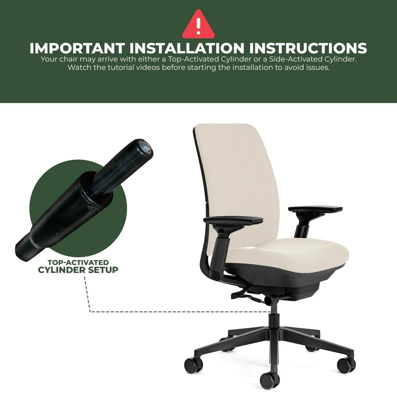 Steelcase Amia Task Chair (Black Frame) Fully Renewed