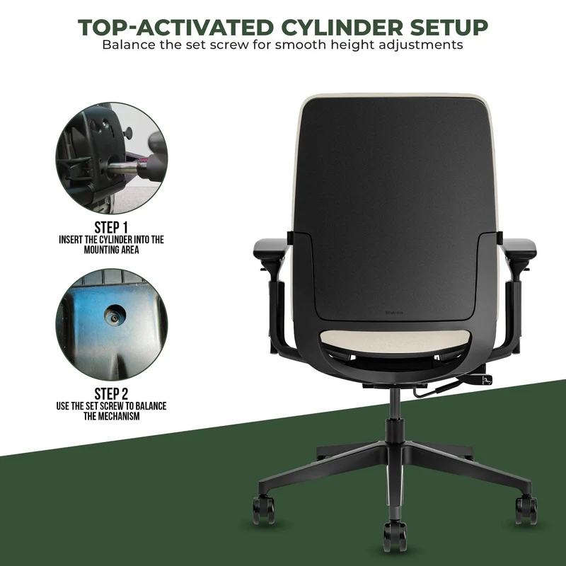 Steelcase Amia Task Chair (Black Frame) Fully Renewed