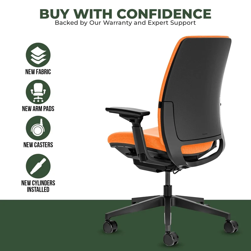 Steelcase Amia Task Chair (Black Frame) Fully Renewed