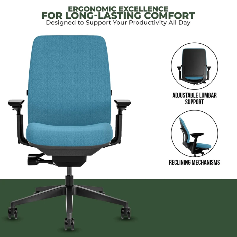 Steelcase Amia Task Chair (Black Frame) Fully Renewed
