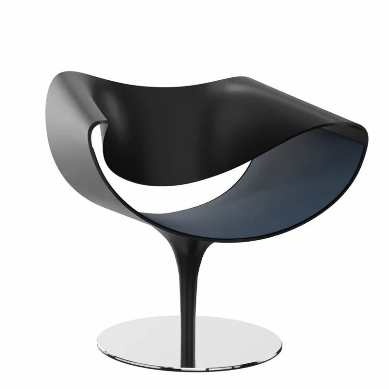Züco PERILLO PE 0831 Lounge Sessel | Schale Schwarz | Deckend lackiert | Konfigurator