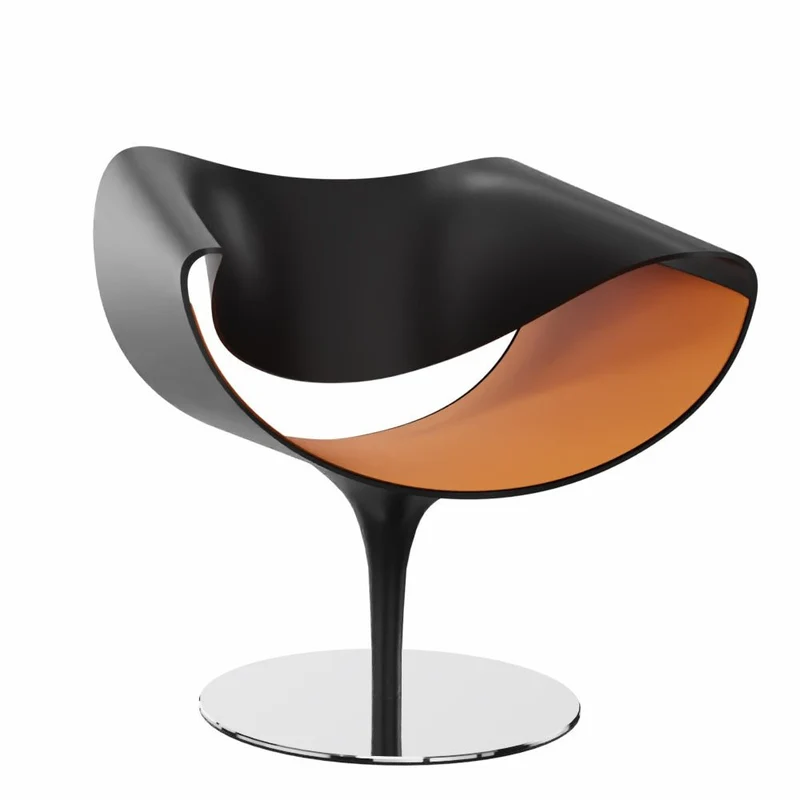 Züco PERILLO PE 0831 Lounge Sessel | Schale Schwarz | Deckend lackiert | Konfigurator