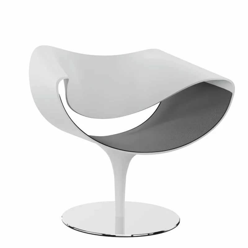 Züco PERILLO PE 0831 Lounge Sessel | Schale Weiß | Deckend lackiert | Konfigurator