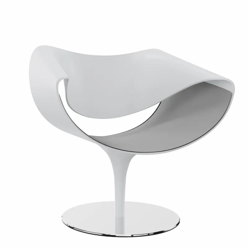 Züco PERILLO PE 0831 Lounge Sessel | Schale Weiß | Deckend lackiert | Konfigurator