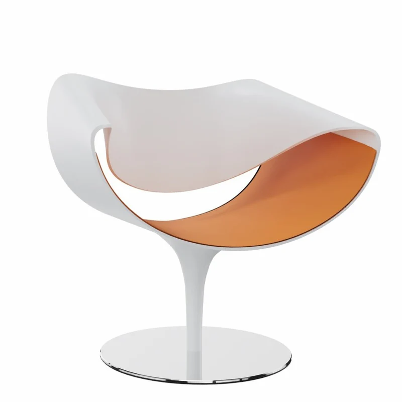 Züco PERILLO PE 0831 Lounge Sessel | Schale Weiß | Deckend lackiert | Konfigurator