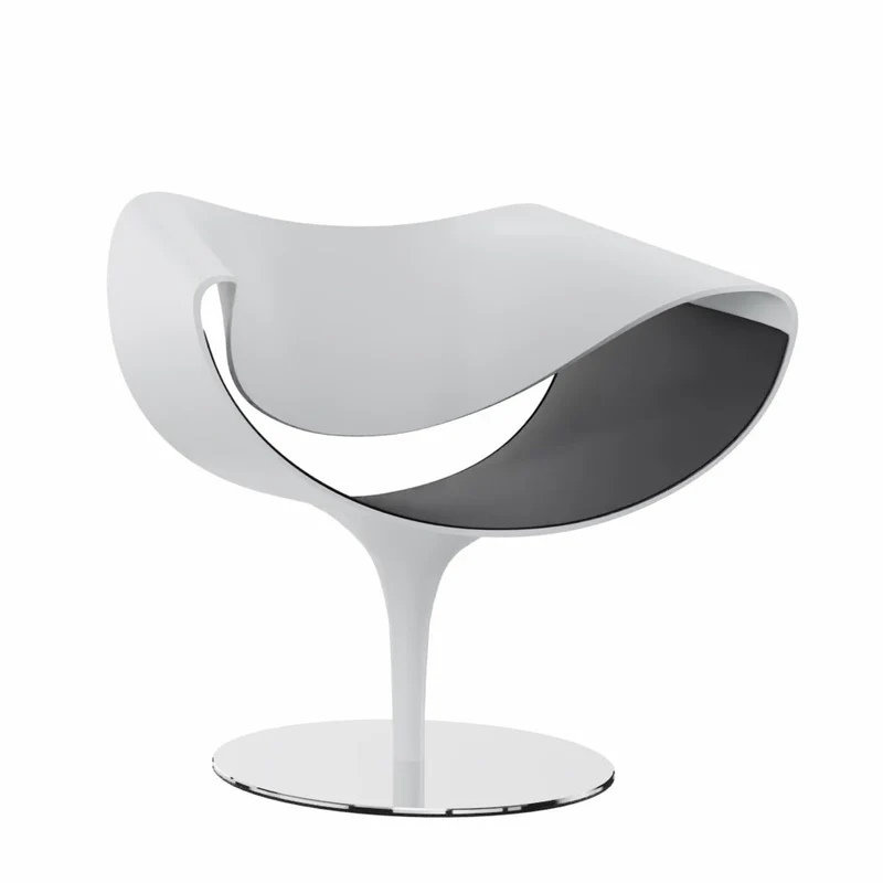 Züco PERILLO PE 0831 Lounge Sessel | Schale Weiß | Deckend lackiert | Konfigurator