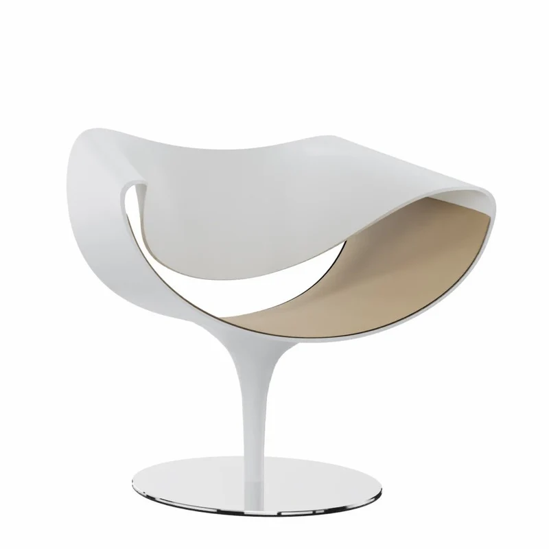 Züco PERILLO PE 0831 Lounge Sessel | Schale Weiß | Deckend lackiert | Konfigurator