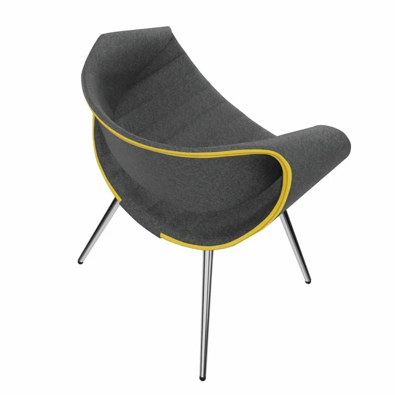 Züco Little PERILLO PE 0527 SRV | Gepolstert | Filzstoff | Esszimmerstuhl | Konfigurierbar