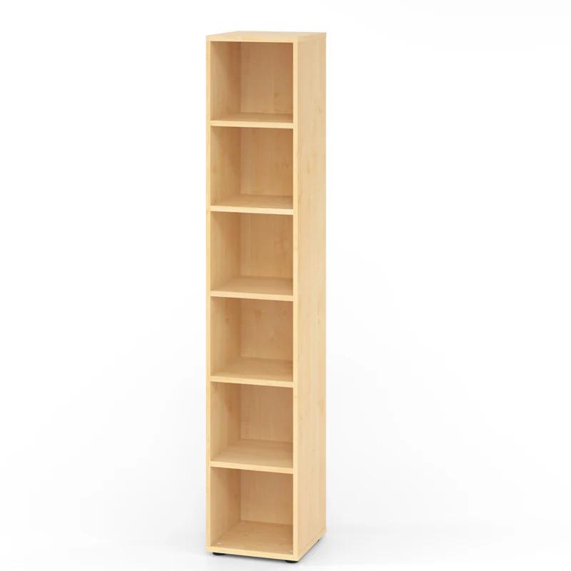 Hammerbacher Aktenregal Serie 9, Holz, 6 Ordnerhöhen, 40 x 215 x 40cm (B/H/T)