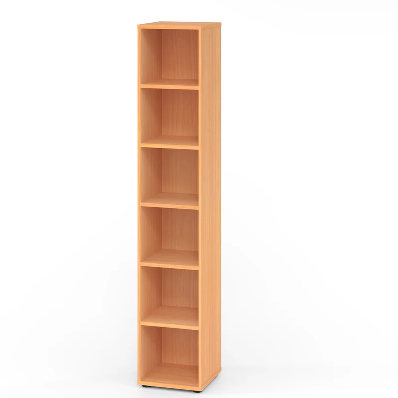 Hammerbacher Aktenregal Serie 9, Holz, 6 Ordnerhöhen, 40 x 215 x 40cm (B/H/T)