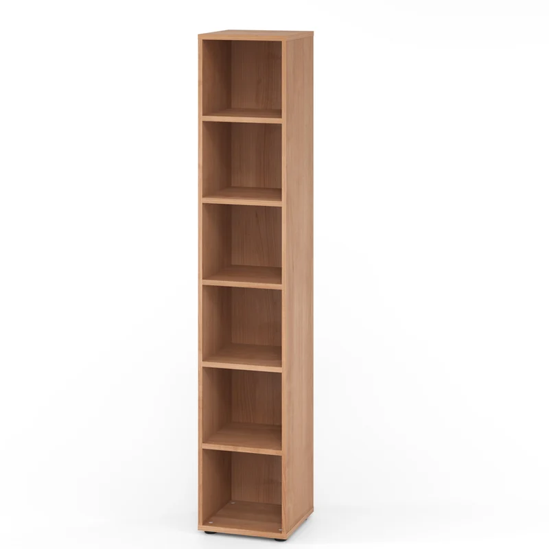 Hammerbacher Aktenregal Serie 9, Holz, 6 Ordnerhöhen, 40 x 215 x 40cm (B/H/T)