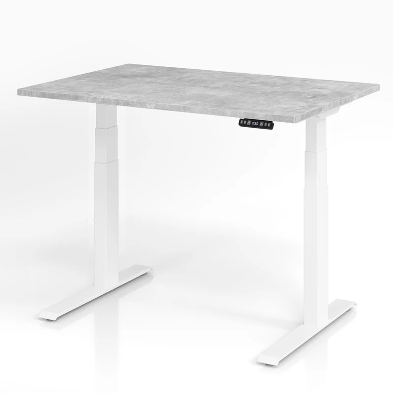 Hammerbacher Schreibtisch XDKB, elektrisch höhenverstellbar, 160-180 x 64-129 x 80cm