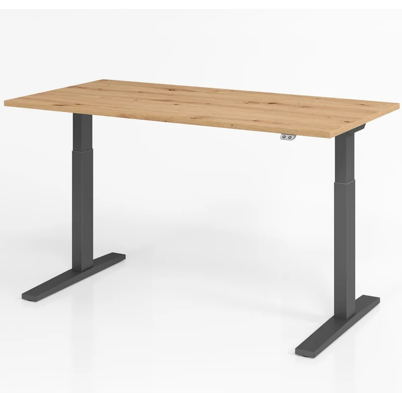 Hammerbacher Schreibtisch XMKA| 11 Farben | elektrisch höhenverstellbar | 160-180cm x 70-120 x 80cm