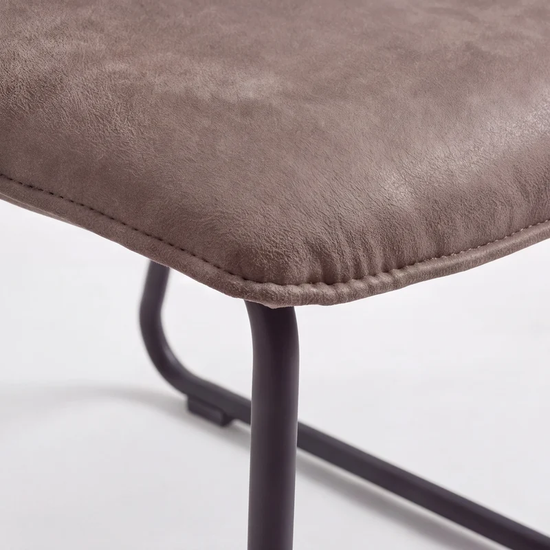 Design-Stuhl aus Microfaser Aberdeen mocca