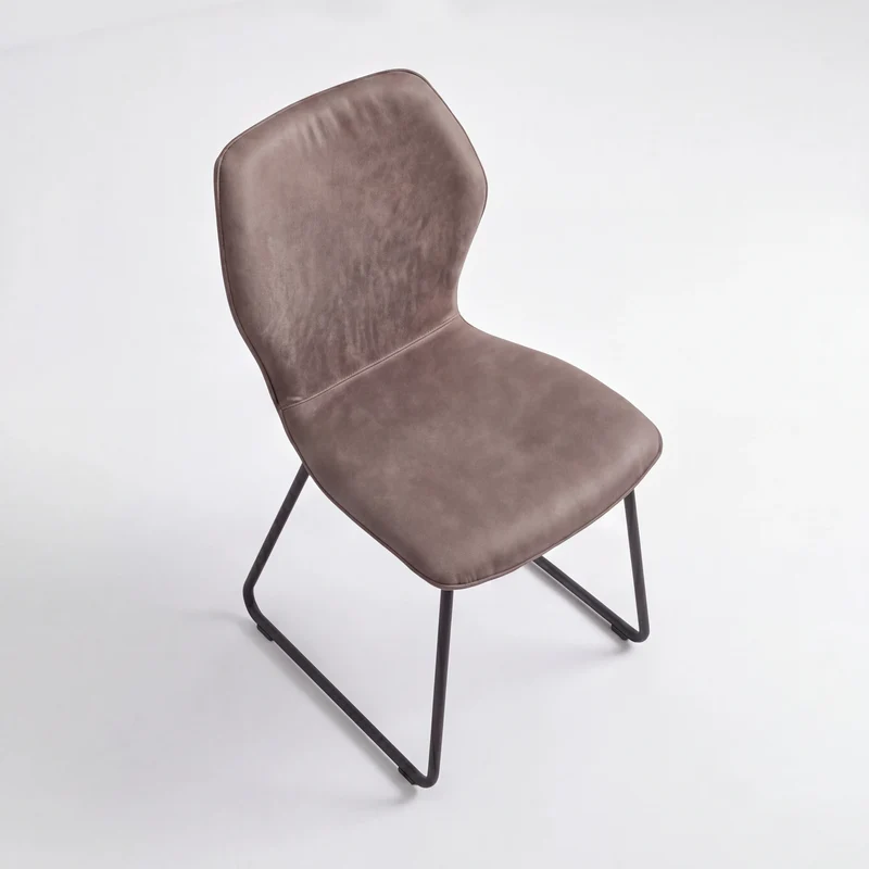 Design-Stuhl aus Microfaser Aberdeen mocca