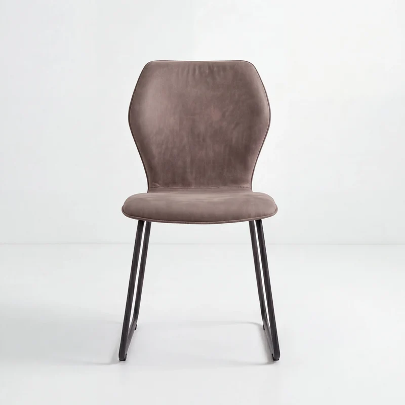 Design-Stuhl aus Microfaser Aberdeen mocca