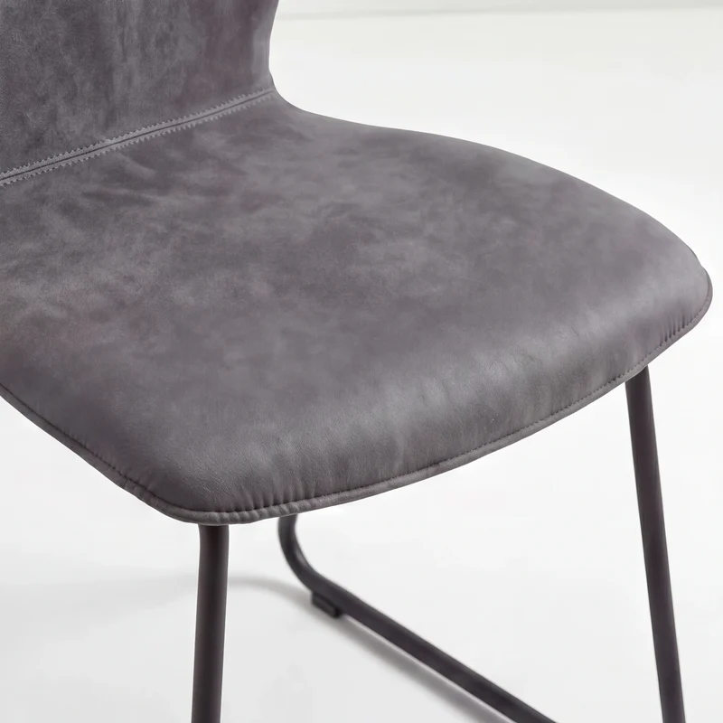 Design-Stuhl, aus Microfaser Aberdeen stone