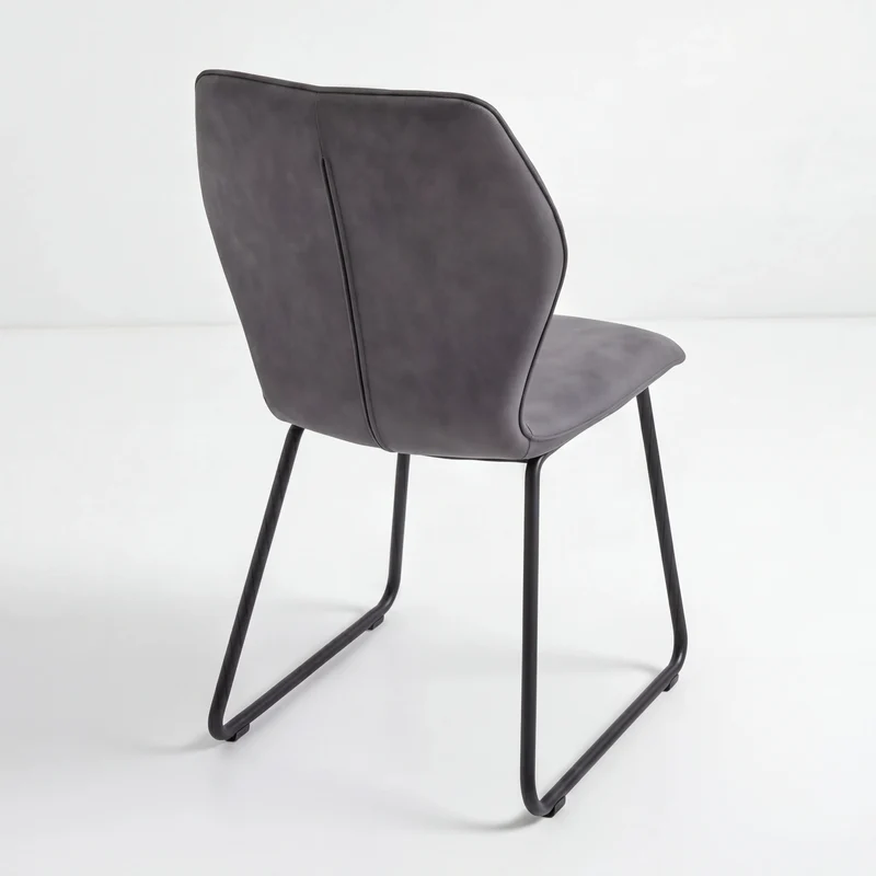 Design-Stuhl, aus Microfaser Aberdeen stone