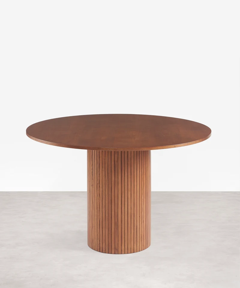 Mesa de Comedor Redonda en Madera Eunice