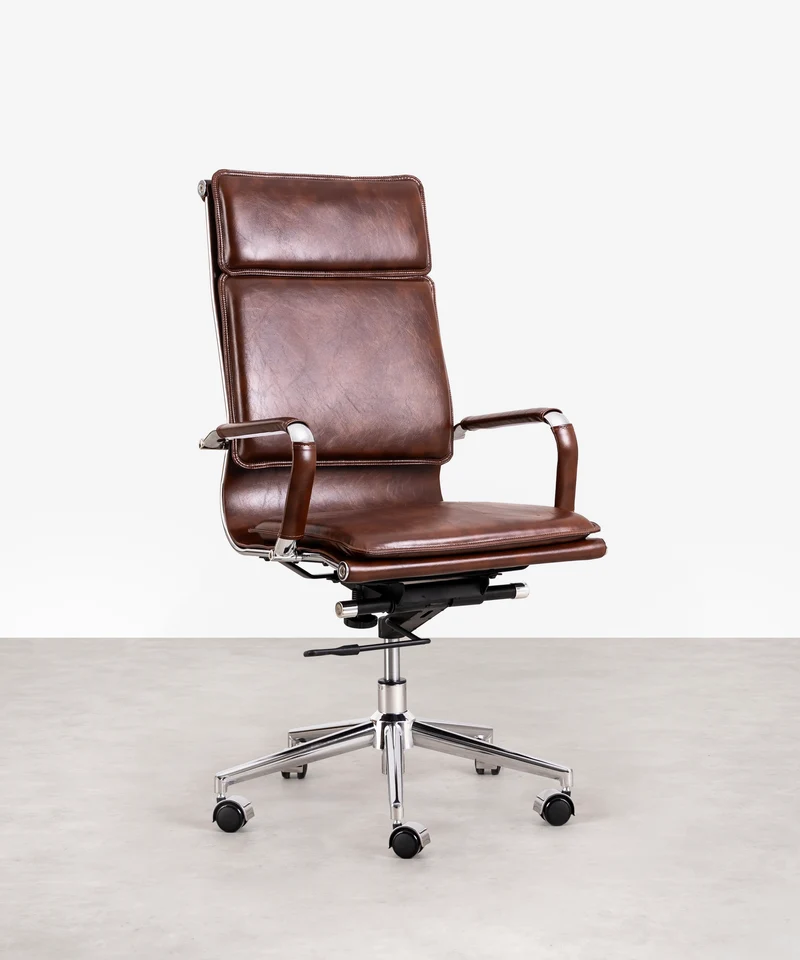 Silla de Oficina en Polipiel High Base Dallas