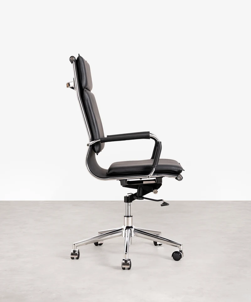 Silla de Oficina en Polipiel High Base Dallas