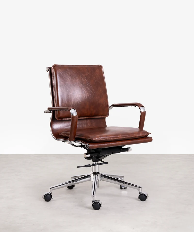 Silla de Oficina en Polipiel Low Base Dallas