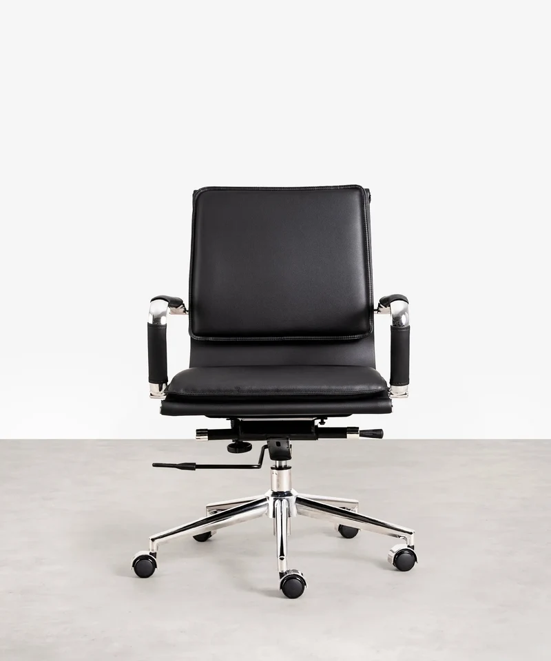 Silla de Oficina en Polipiel Low Base Dallas