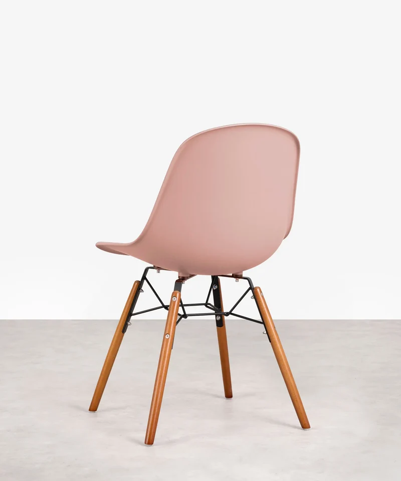 Silla de Polipropileno y Madera Elon