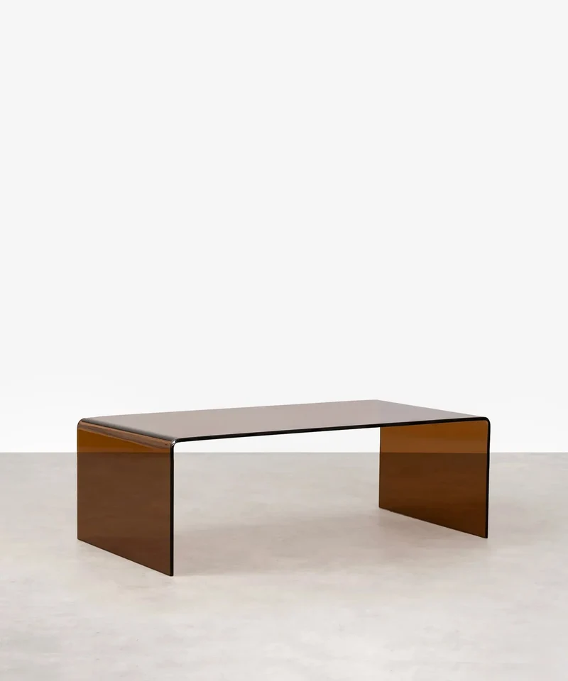 Mesa de Centro Rectangular de Cristal Templado Cheval (100 cm)