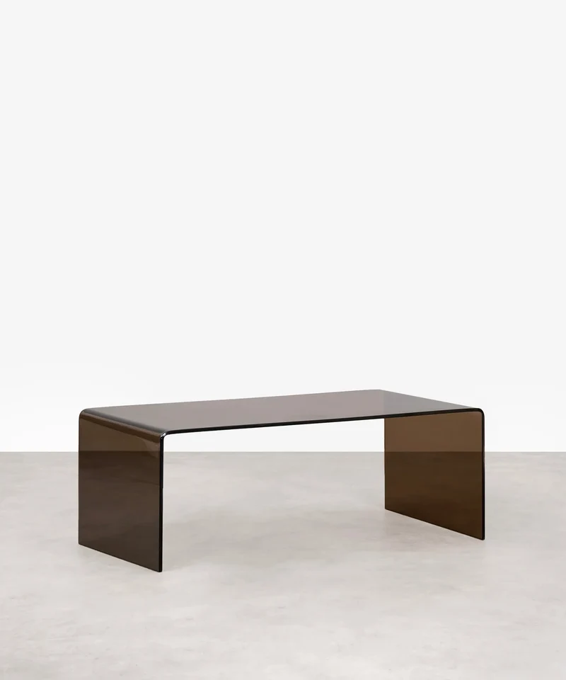 Mesa de Centro Rectangular de Cristal Templado Cheval (100 cm)