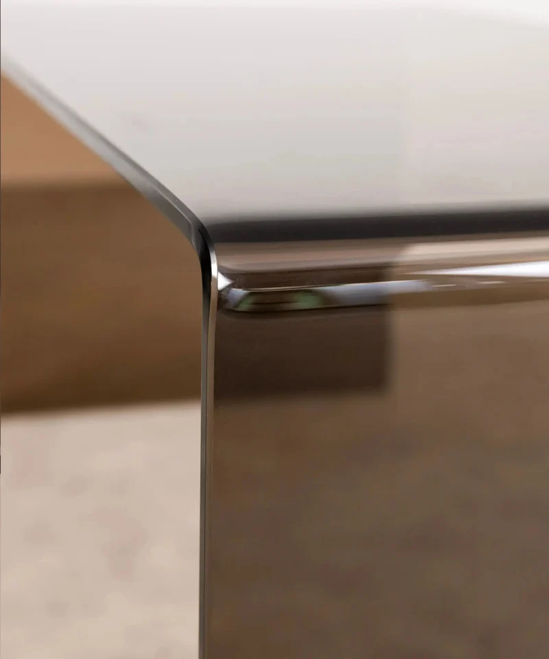Mesa de Centro Rectangular de Cristal Templado Cheval (100 cm)