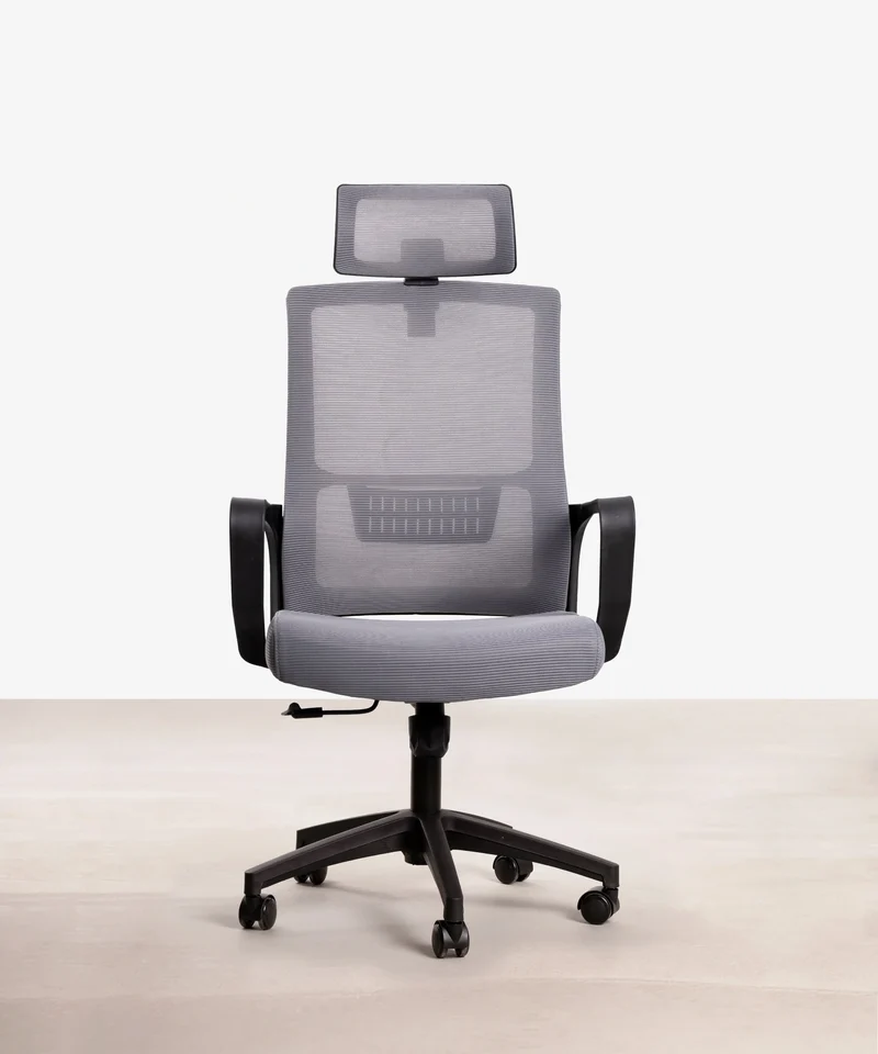 Silla Oficina Ergonómica de Nylon y Polipropileno Zenith Grey Edition