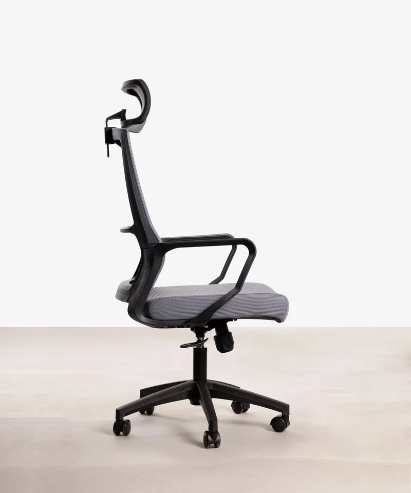 Silla Oficina Ergonómica de Nylon y Polipropileno Zenith Grey Edition