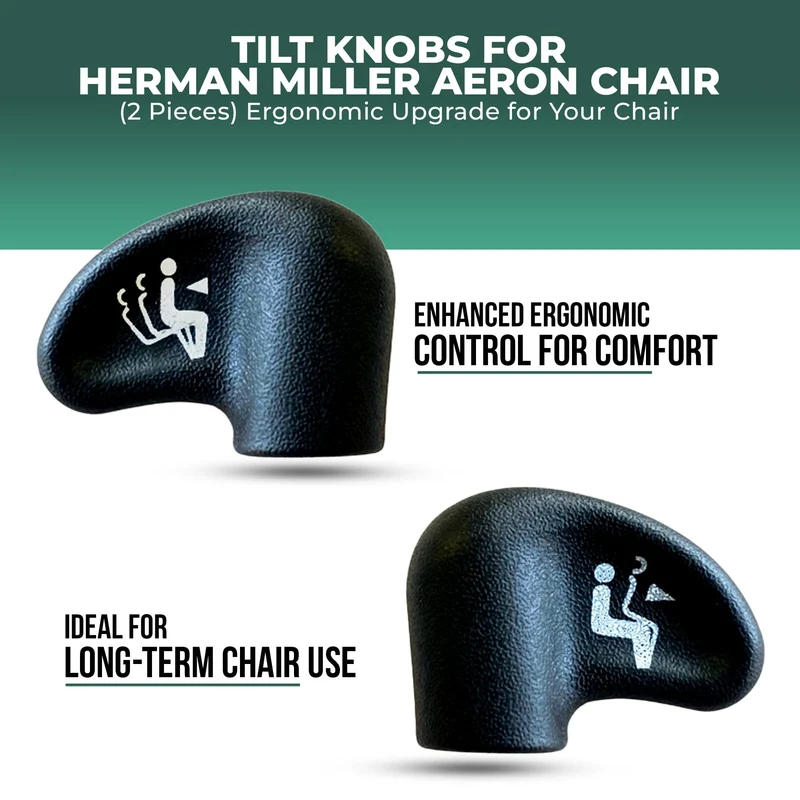 Tilt Knobs Set of 2 for Herman Miller Aeron Classic (V1) Chairs by OLS