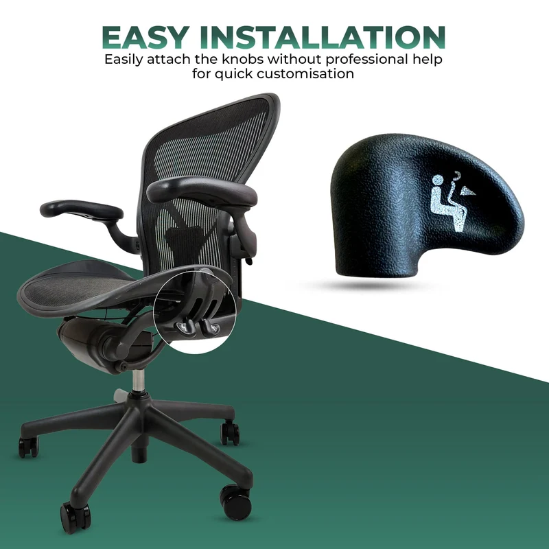 Tilt Knobs Set of 2 for Herman Miller Aeron Classic (V1) Chairs by OLS