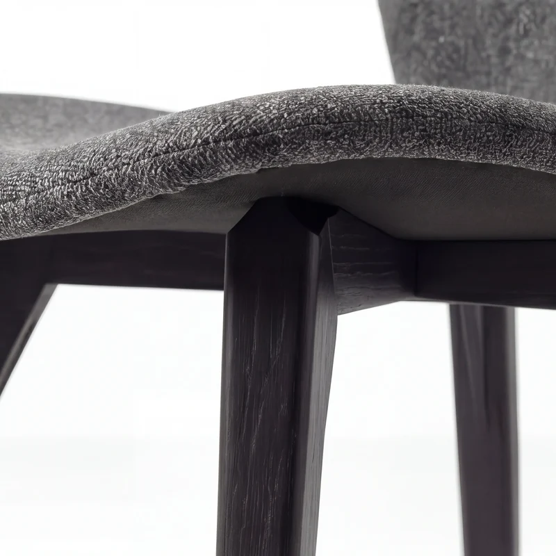 Stuhl, pebble grau bouclé