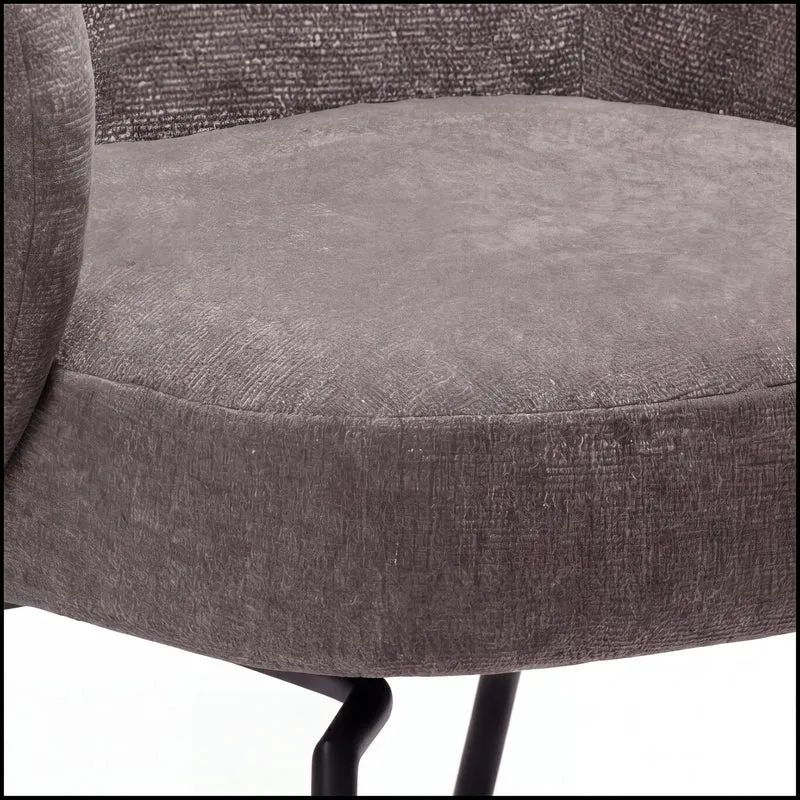 Stuhl inkl. Drehfunktion, Bae, pebble earth bouclé