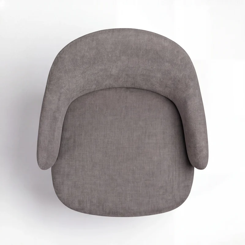 Stuhl inkl. Drehfunktion, Bae, pebble earth bouclé
