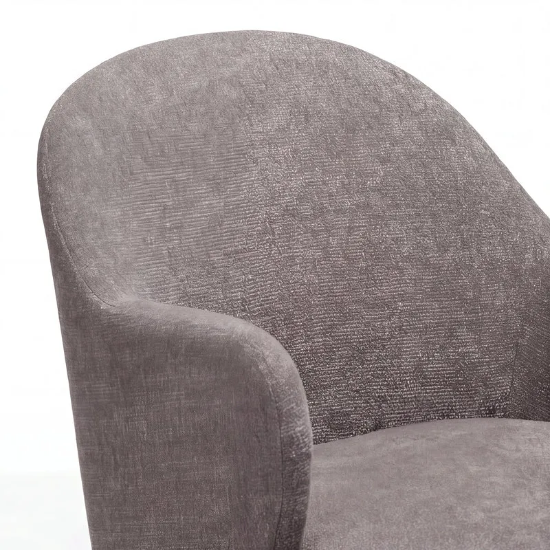 Stuhl inkl. Drehfunktion, Bae, pebble earth bouclé