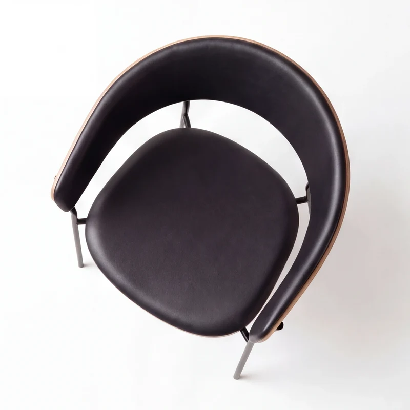Stuhl, Crib, Kunstleder raven schwarz faux