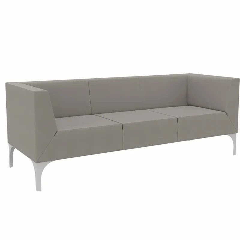 SMV Paralles Lounge Sofa 3er | Loungesofa Brandschutzzertifiziert | schwer entflammbar nach DIN 66084 p-a / B1