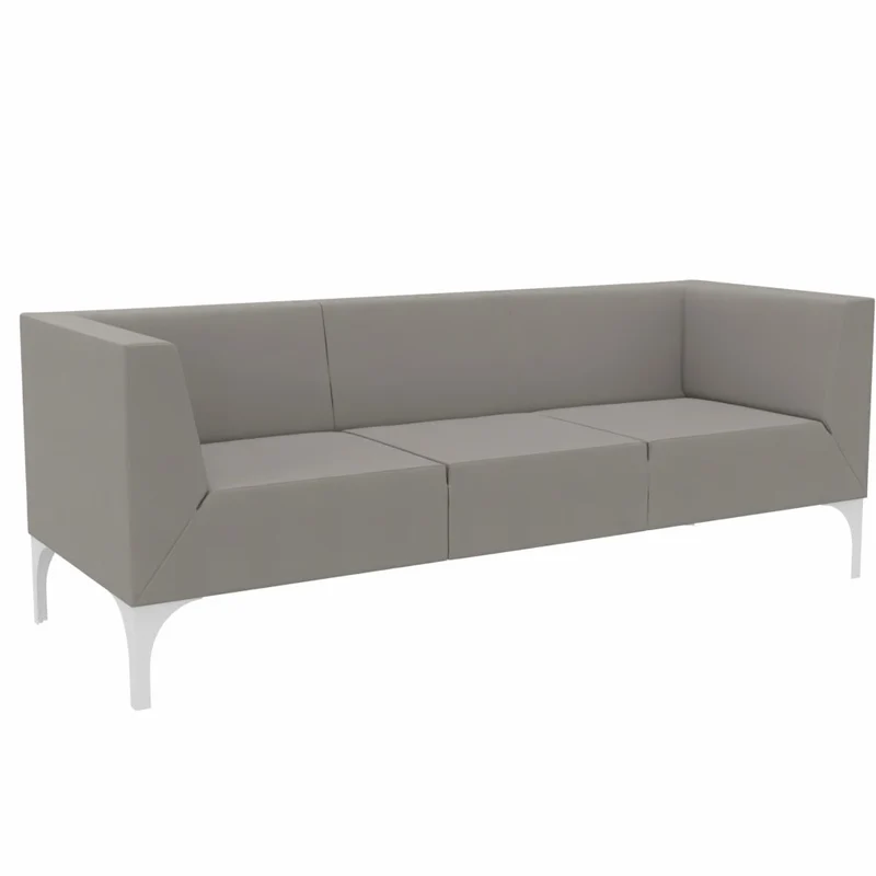 SMV Paralles Lounge Sofa 3er | Loungesofa Brandschutzzertifiziert | schwer entflammbar nach DIN 66084 p-a / B1