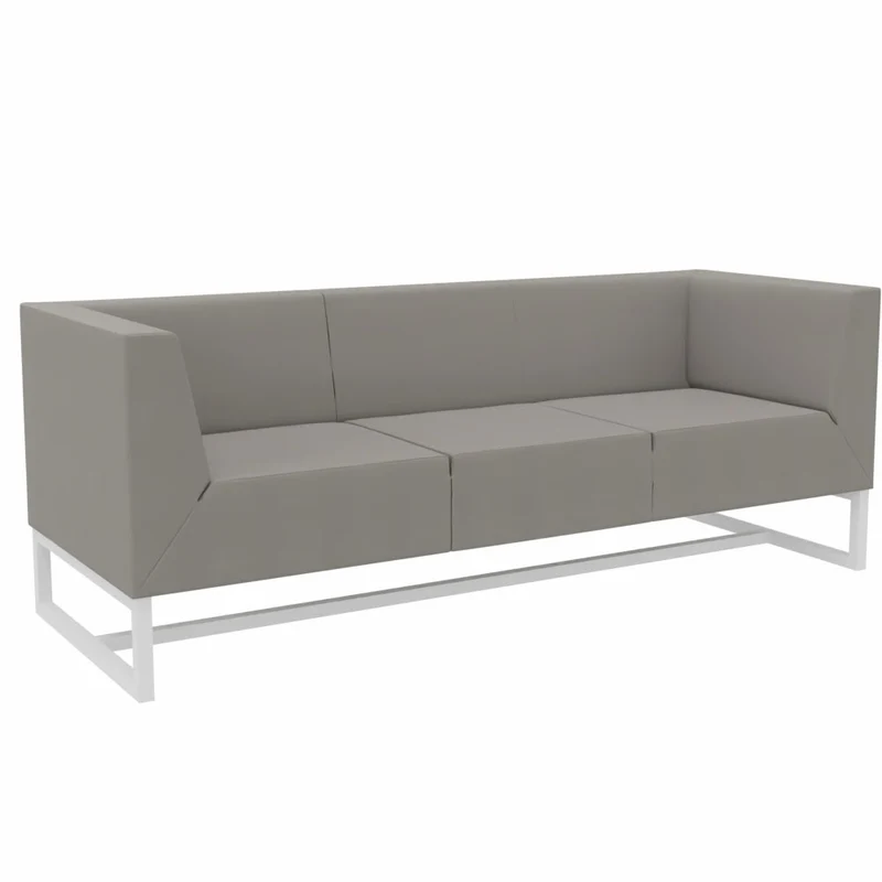 SMV Paralles Lounge Sofa 3er | Loungesofa Brandschutzzertifiziert | schwer entflammbar nach DIN 66084 p-a / B1