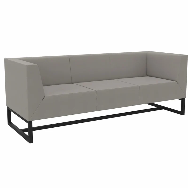SMV Paralles Lounge Sofa 3er | Loungesofa Brandschutzzertifiziert | schwer entflammbar nach DIN 66084 p-a / B1