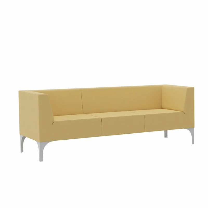 SMV Paralles Lounge Sofa 3er | Loungesofa Brandschutzzertifiziert | schwer entflammbar nach DIN 66084 p-a / B1