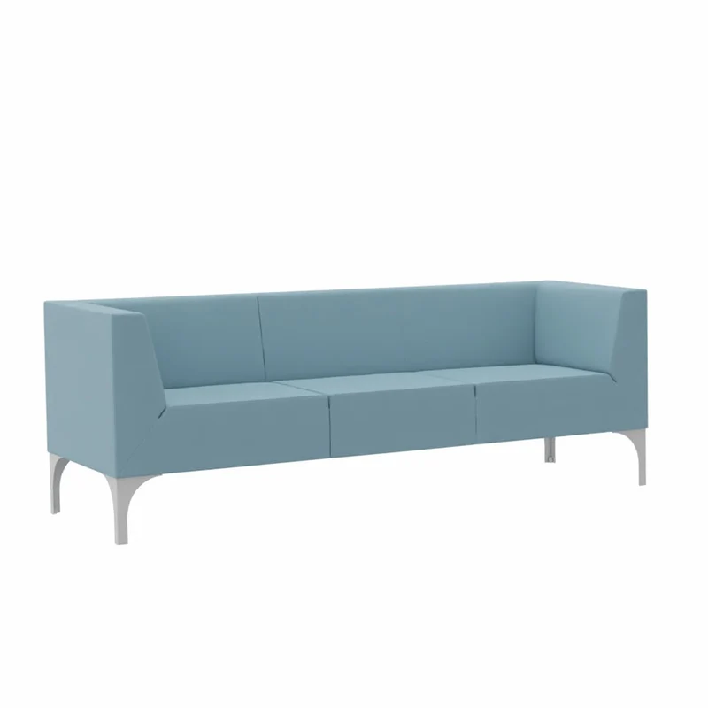 SMV Paralles Lounge Sofa 3er | Loungesofa Brandschutzzertifiziert | schwer entflammbar nach DIN 66084 p-a / B1