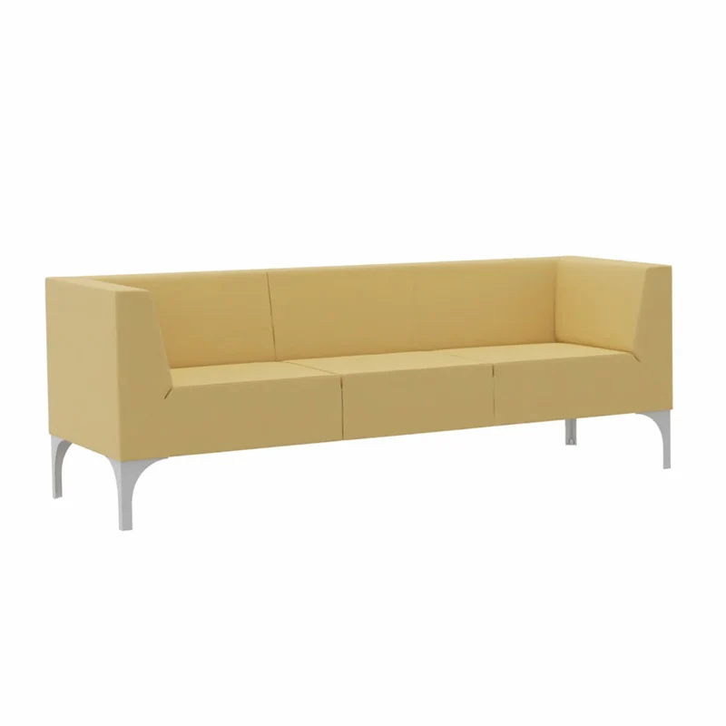 SMV Paralles Lounge Sofa 3er | Loungesofa Brandschutzzertifiziert | schwer entflammbar nach DIN 66084 p-a / B1