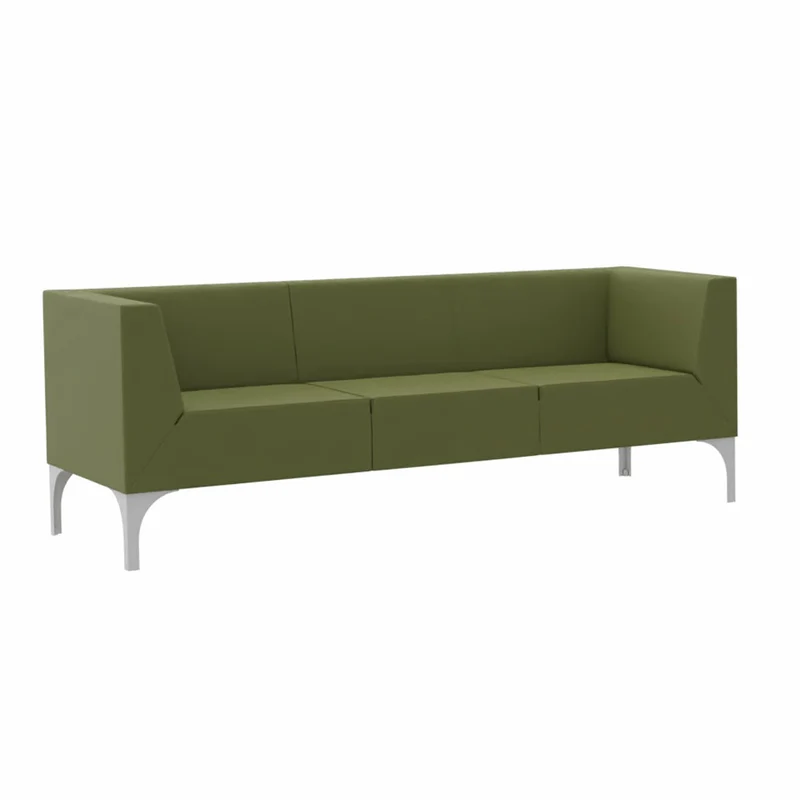 SMV Paralles Lounge Sofa 3er | Loungesofa Brandschutzzertifiziert | schwer entflammbar nach DIN 66084 p-a / B1