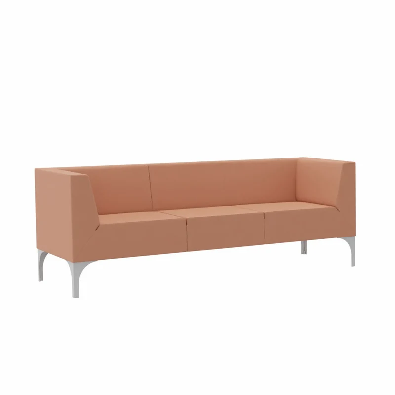 SMV Paralles Lounge Sofa 3er | Loungesofa Brandschutzzertifiziert | schwer entflammbar nach DIN 66084 p-a / B1